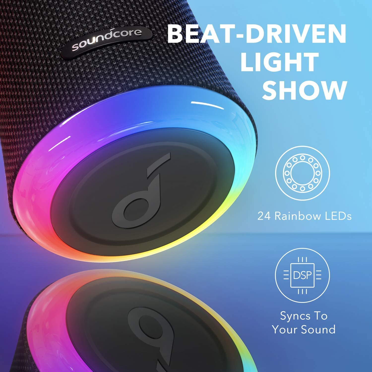 ANKER SOUNDCORE FLARE 2 SPEAKER BLACK BLUE A31650J1 thumbnail 11