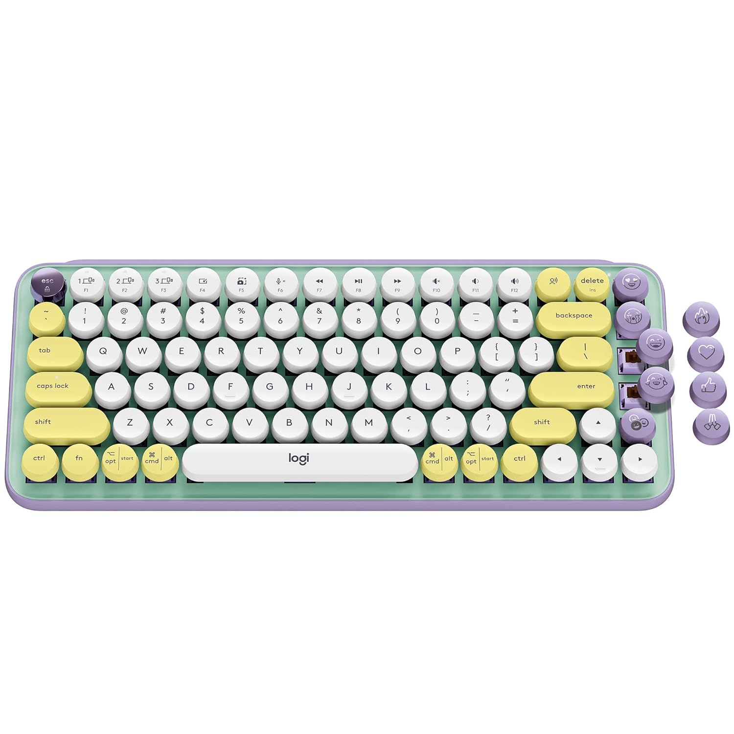 LOGITECH POP WIRELESS MECHANICAL EMOJI KEYBOARD DAY DREAM MINT 920-010817 thumbnail 10