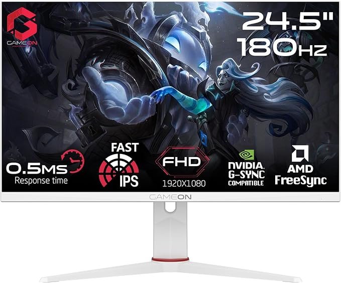 GAMEON 24.5 INCH GAMING MONITOR FHD 180HZ GOA24FHD180IPS