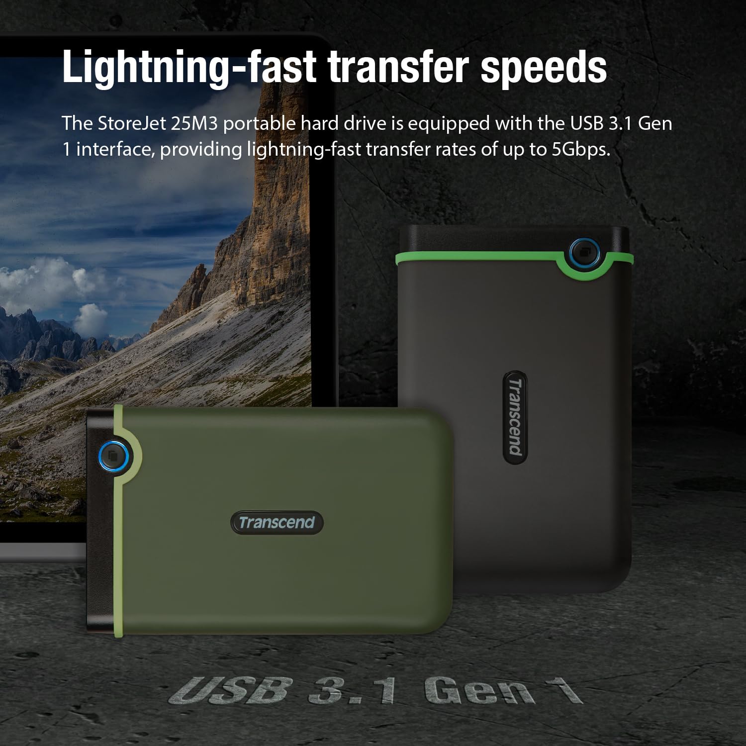 TRANSCEND 2TB EXTERNAL HDD M3S USB 3.0 BLACK TS2TSJ25M3S thumbnail 17