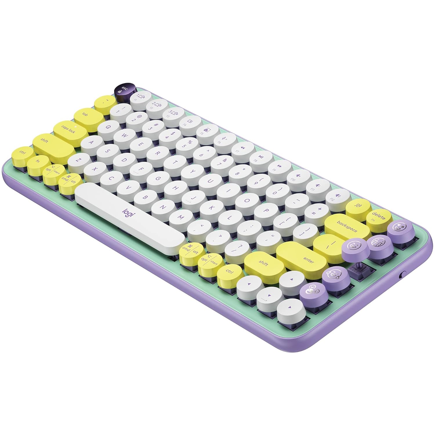 LOGITECH POP WIRELESS MECHANICAL EMOJI KEYBOARD DAY DREAM MINT 920-010817 thumbnail 4