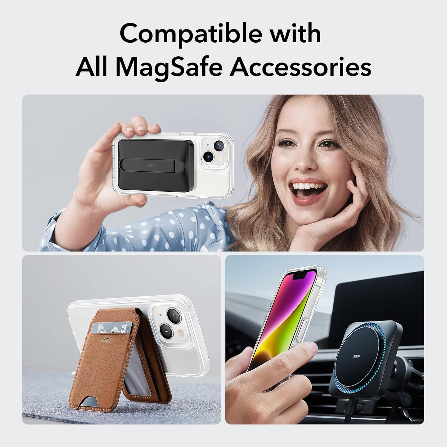 ESR IPHONE 14 PLUS AIR ARMOR HALO LOCK PROTECTION MAGNETIC CASE CLEAR thumbnail 16