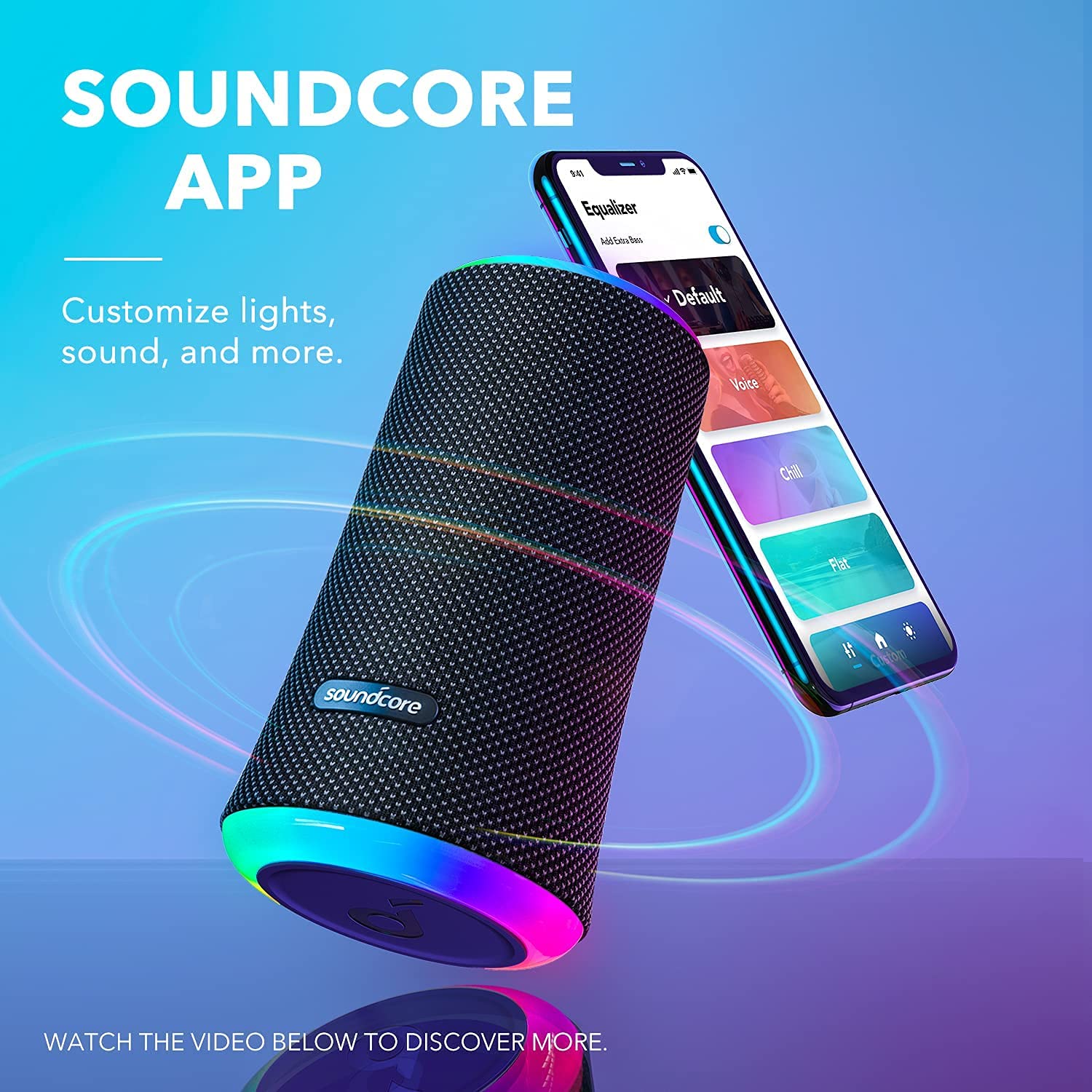 ANKER SOUNDCORE FLARE 2 SPEAKER BLACK BLUE A31650J1 thumbnail 10