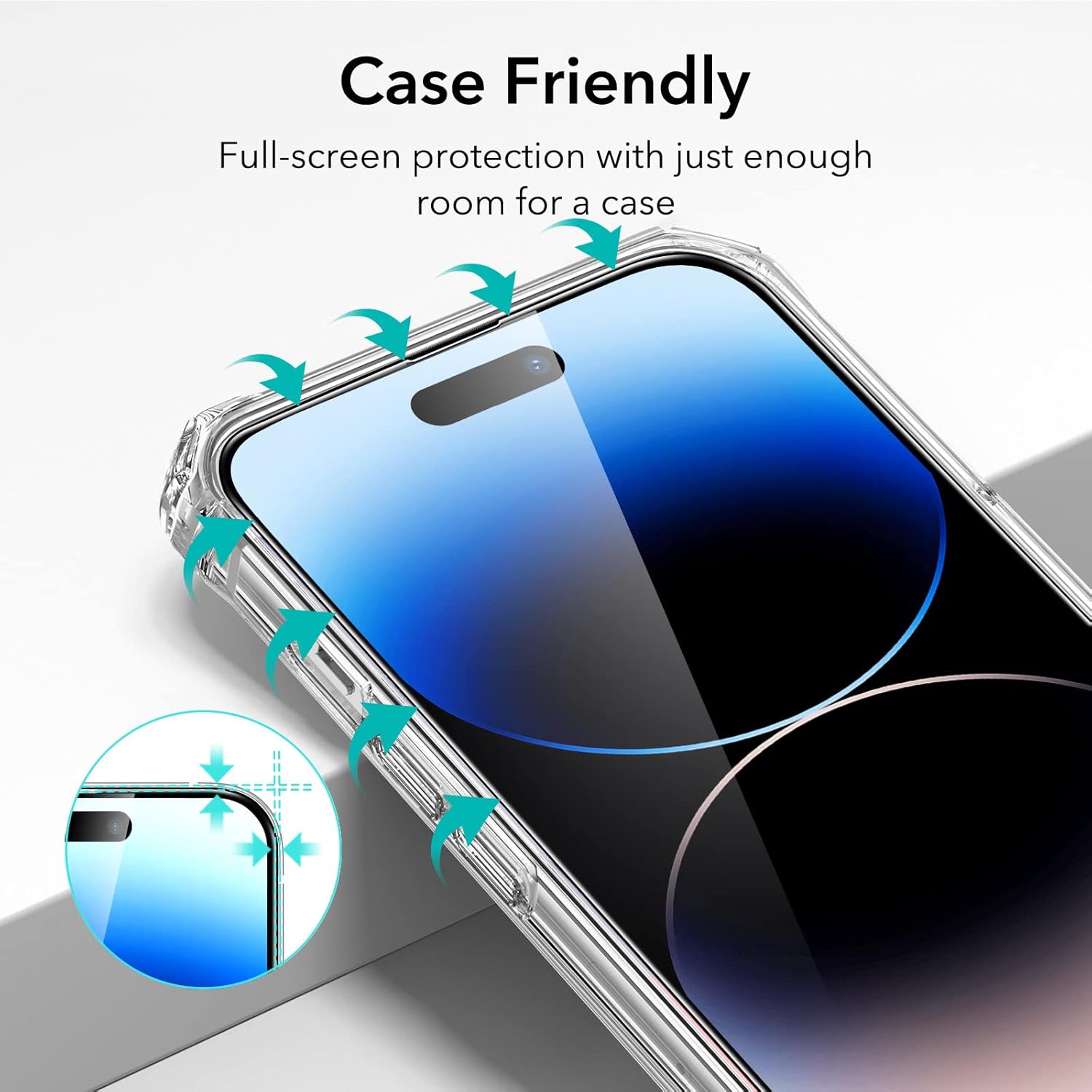 ESR IPHONE 14 PRO GLASS SCREEN PROTECTOR PRIVACY (2 PACK) thumbnail 15