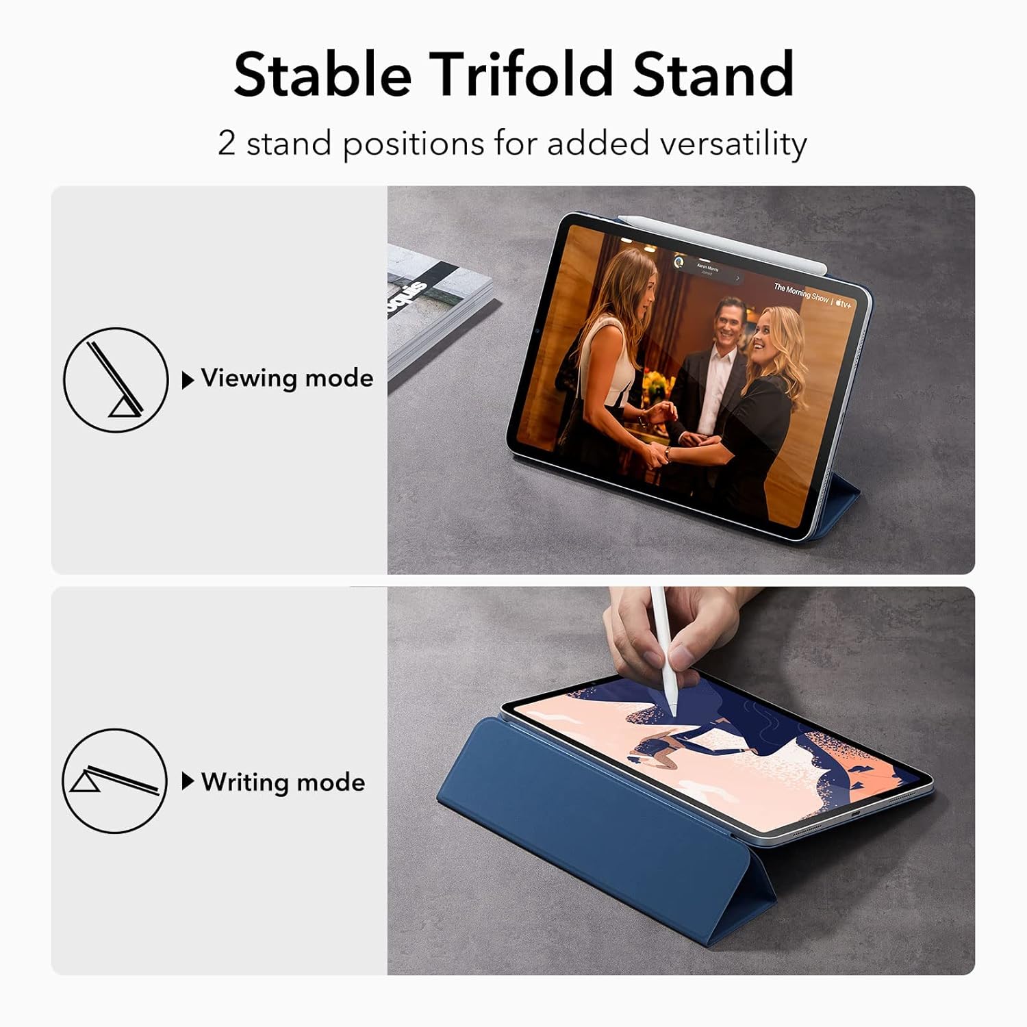 ESR IPAD PRO 11 (2020) REBOUND PENCIL SERIES WITH PENCIL SLOT NAVY BLUE thumbnail 13