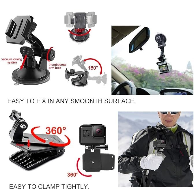 POWERPAK 50 IN 1 GOPRO ACTION CAMERA ACCESSORIES KIT thumbnail 6