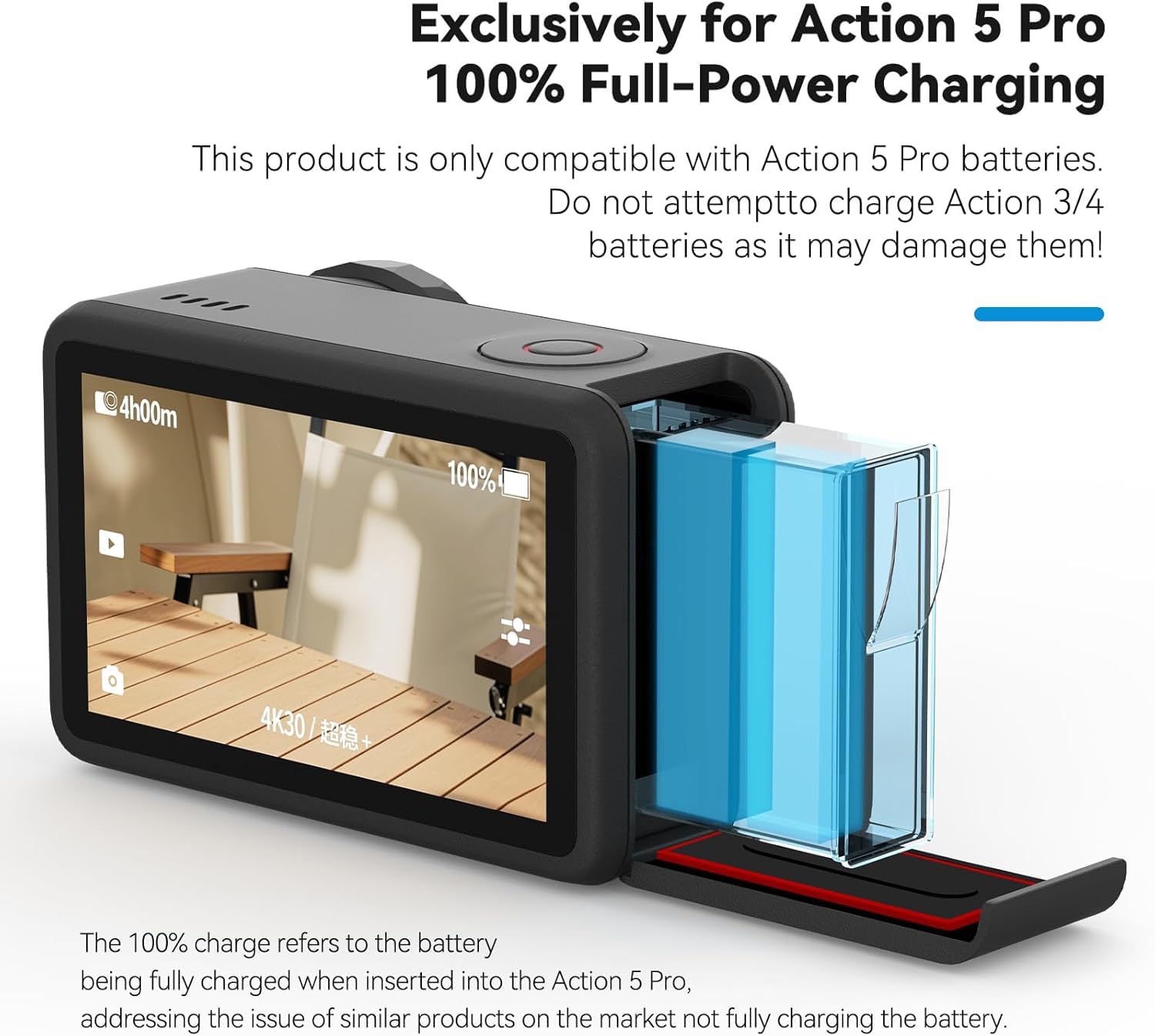 TELESIN DJI ACTION 5PRO/OSMO 360 CHARGING CASE S0-BCG-34-TDJ thumbnail 13