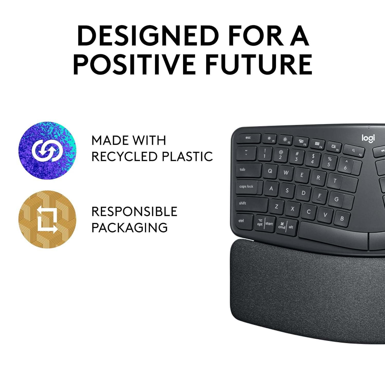 LOGITECH ERGO WIRELESS SPLIT KEYBOARD K860 ENGLISH 920-010359 thumbnail 24