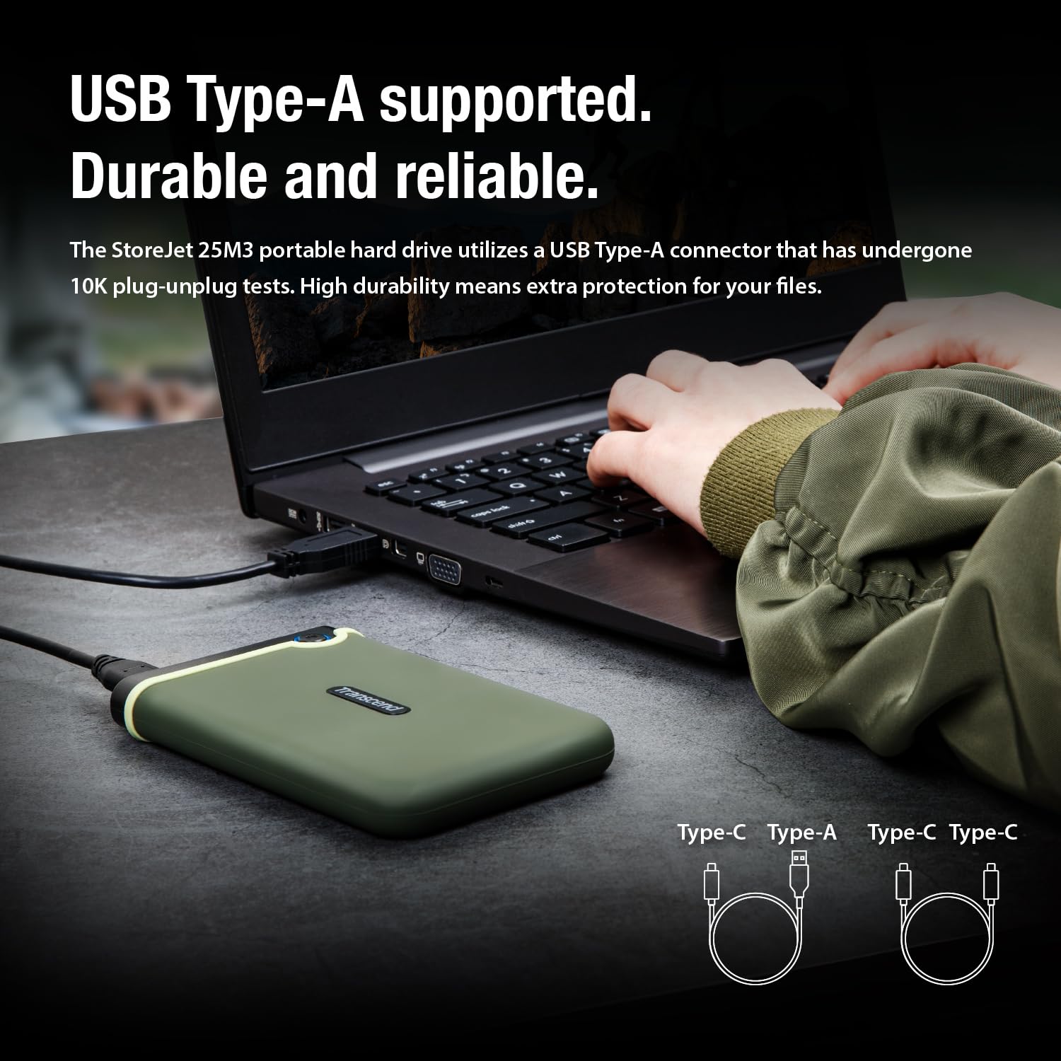 TRANSCEND 2TB EXTERNAL HDD M3S USB 3.0 BLACK TS2TSJ25M3S thumbnail 10