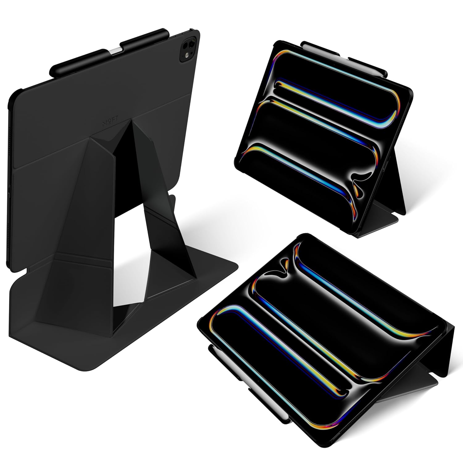 MUTURAL IPAD AIR 13 INCH (M2) QING YA SERIES FOLIO CASE WITH HIDDEN STYLUS SLOT BLACK thumbnail 9