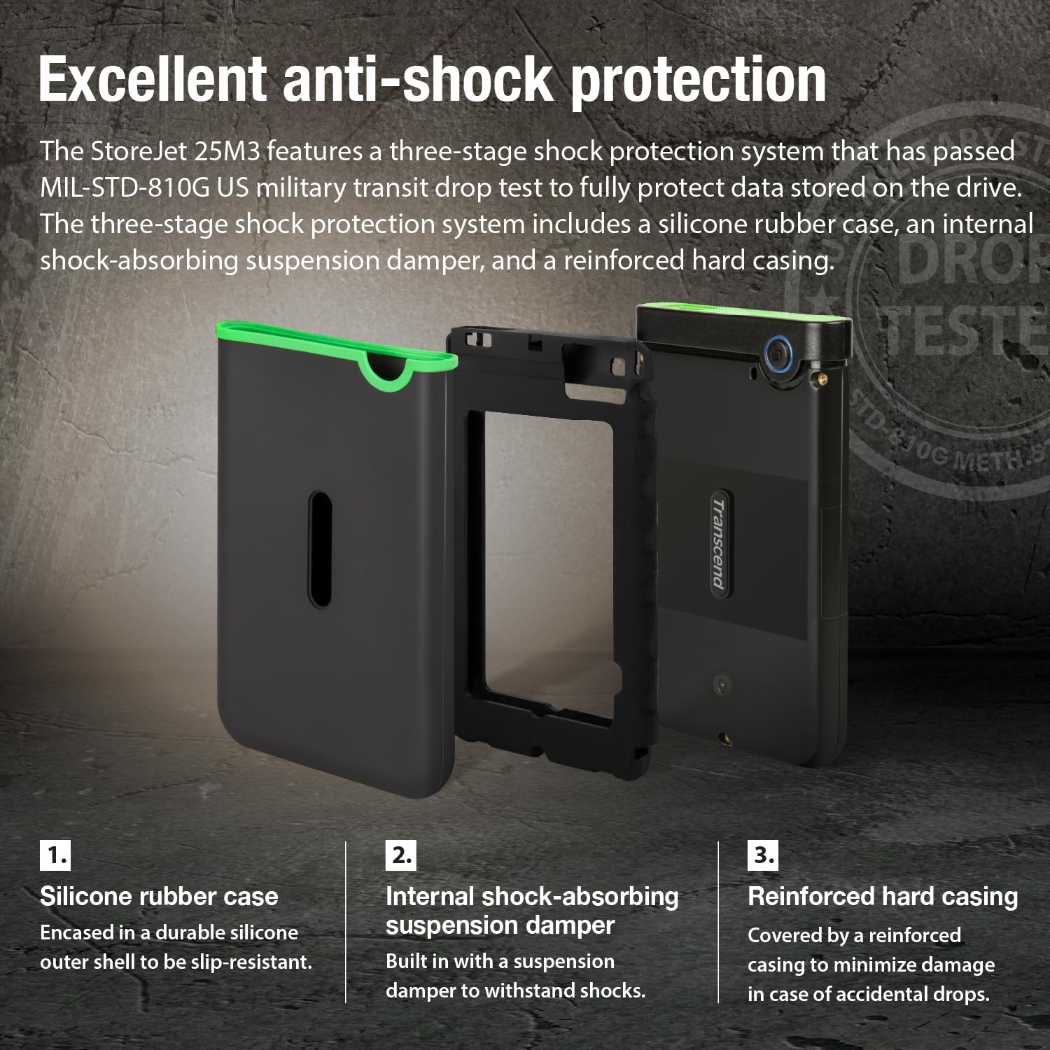TRANSCEND 2TB EXTERNAL HDD M3S USB 3.0 BLACK TS2TSJ25M3S thumbnail 15