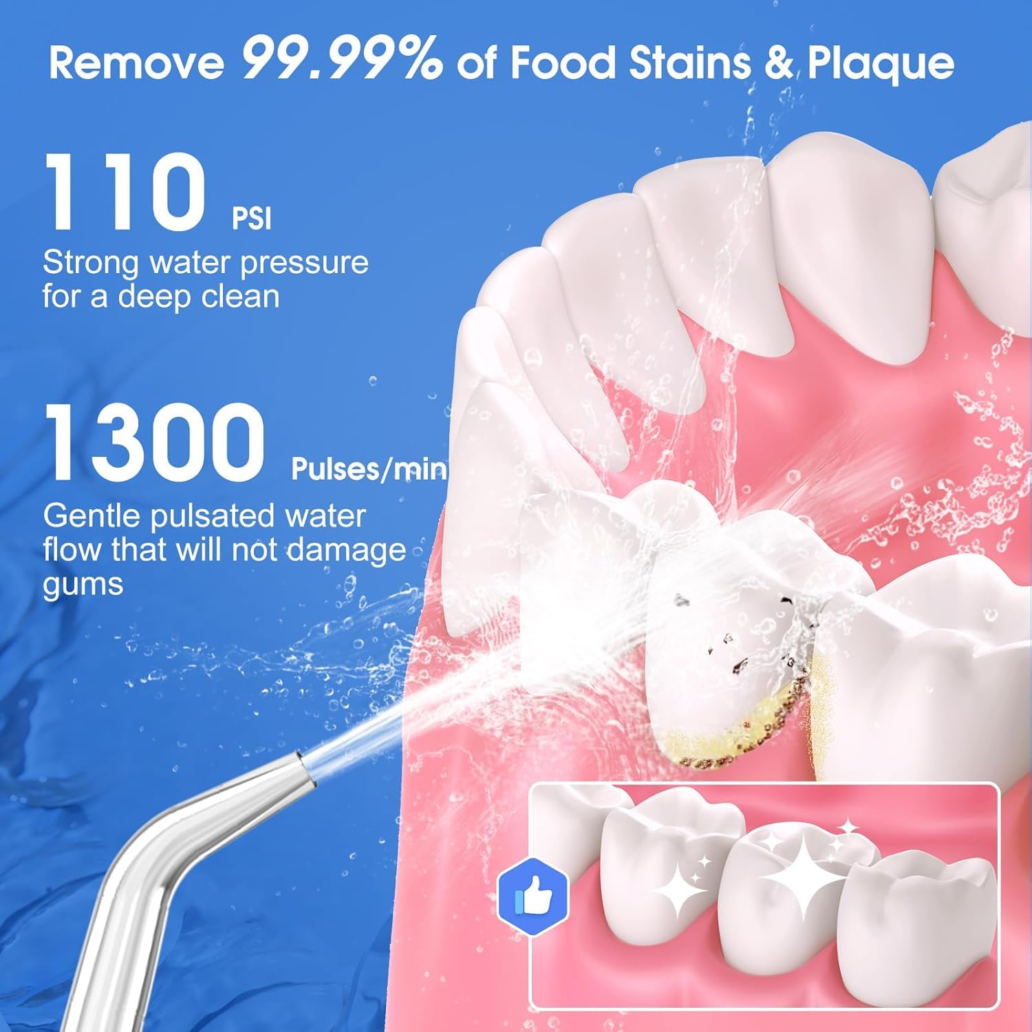 H20 FLOSS PORTABLE ORAL IRRIGATOR WHITE HF-6 thumbnail 10