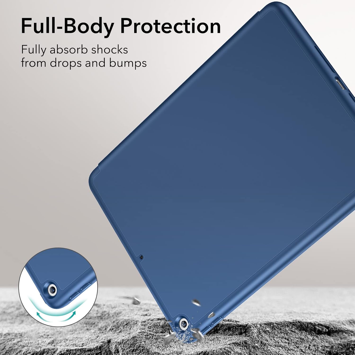 ESR IPAD 8/7 URBAN FOLIO CASE WITH PENCIL HOLDER BLUE thumbnail 10