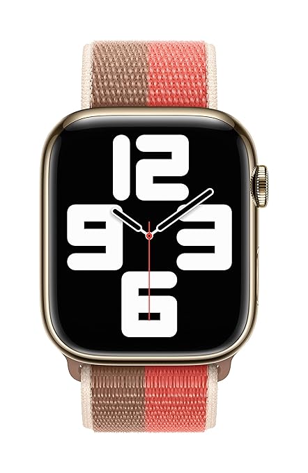 APPLE IWATCH 45MM PINK POMELO/TAN SPORT LOOP BAND ML303 thumbnail 5