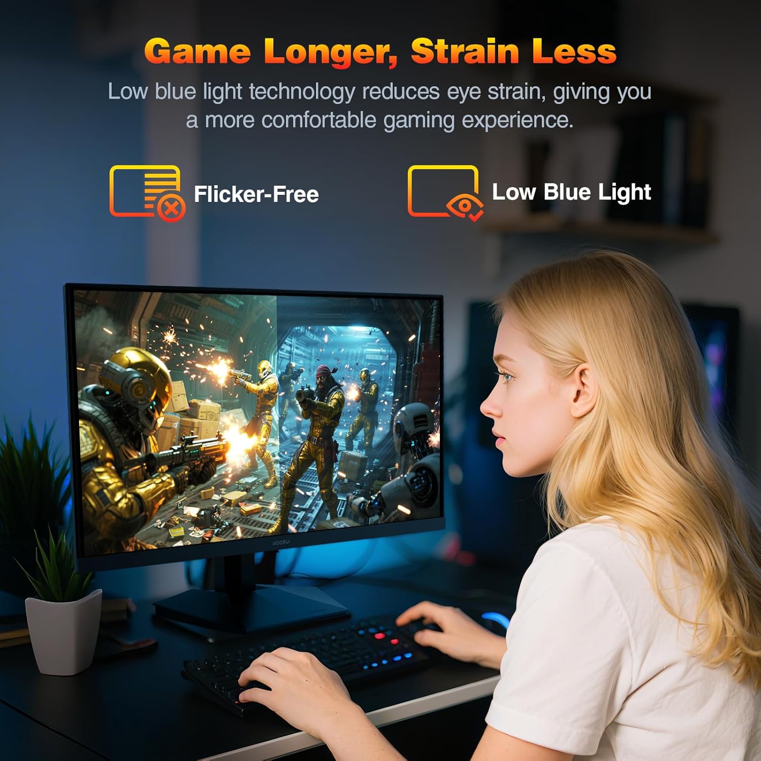 KOORUI 24.5 INCH FHD 1920X1080 200HZ 1MS IPS PANEL GAMING MONITOR G2511P thumbnail 21