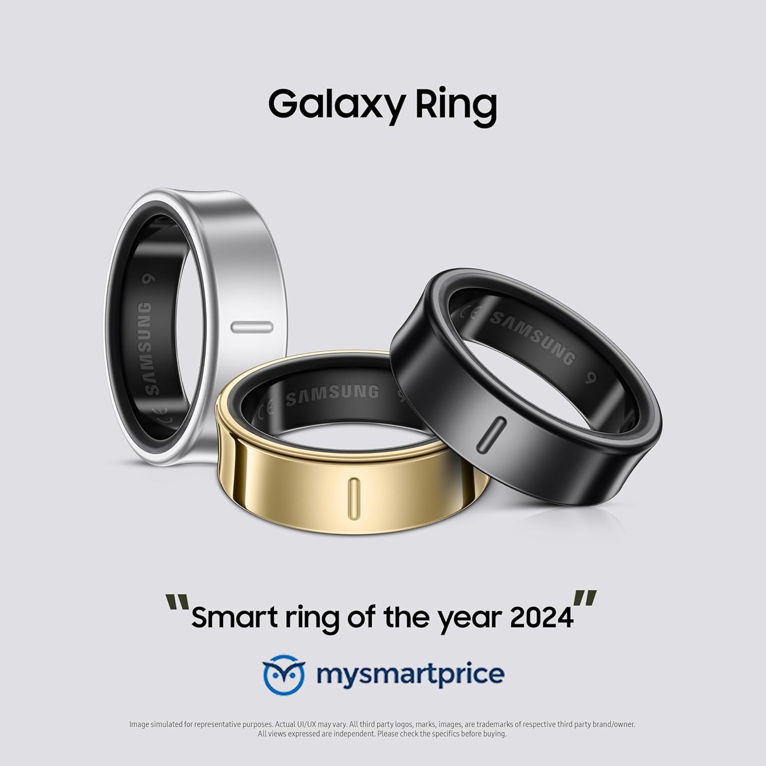 SAMSUNG GALAXY SMART RING SIZE 9 TITANIUM BLACK SM-Q509NZKAMEA thumbnail 20