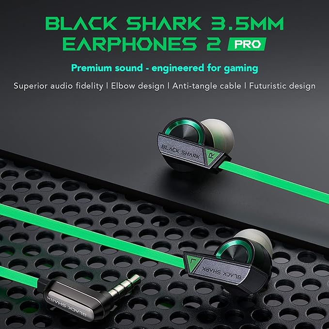 BLACK SHARK 3.5MM EARPHONE PRO GREEN BE10 thumbnail 7
