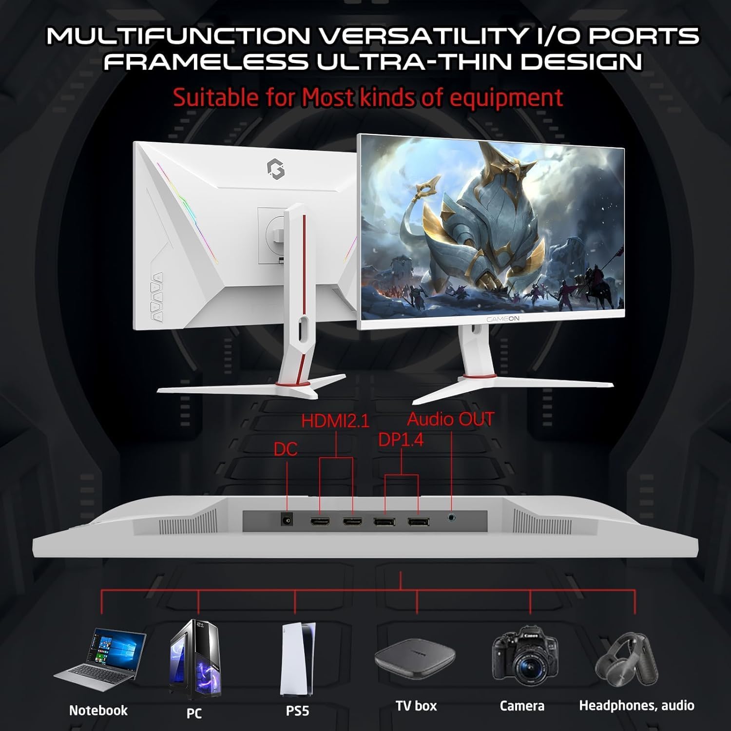 GAMEON 27 INCH ARTIC PRO GAMING MONITOR 180HZ FHD GOA27FHD thumbnail 10