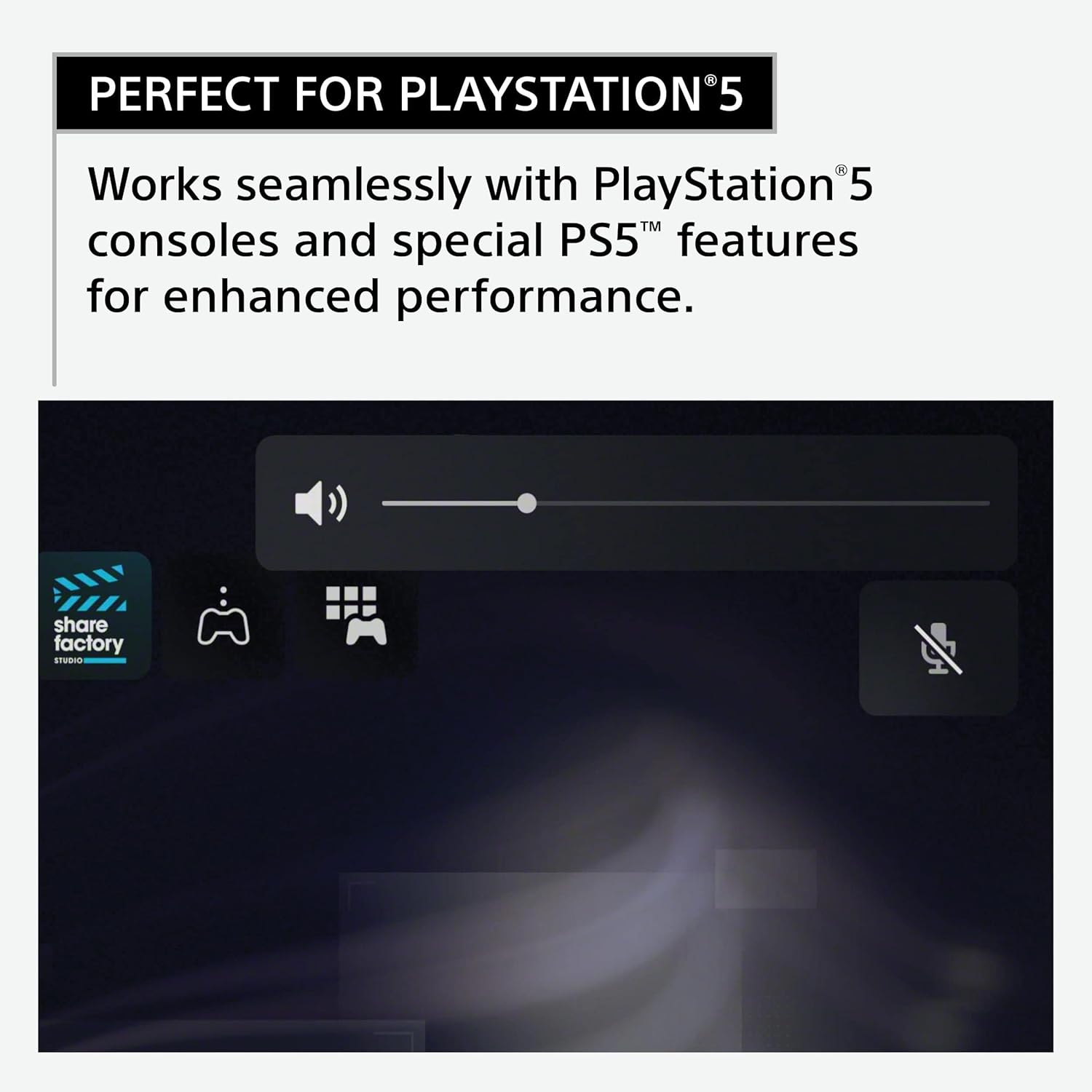 SONY INZONE H9 WIRELESS NOISE CANCELING GAMING HEADSET PS5 WHITE WH-G900N thumbnail 26