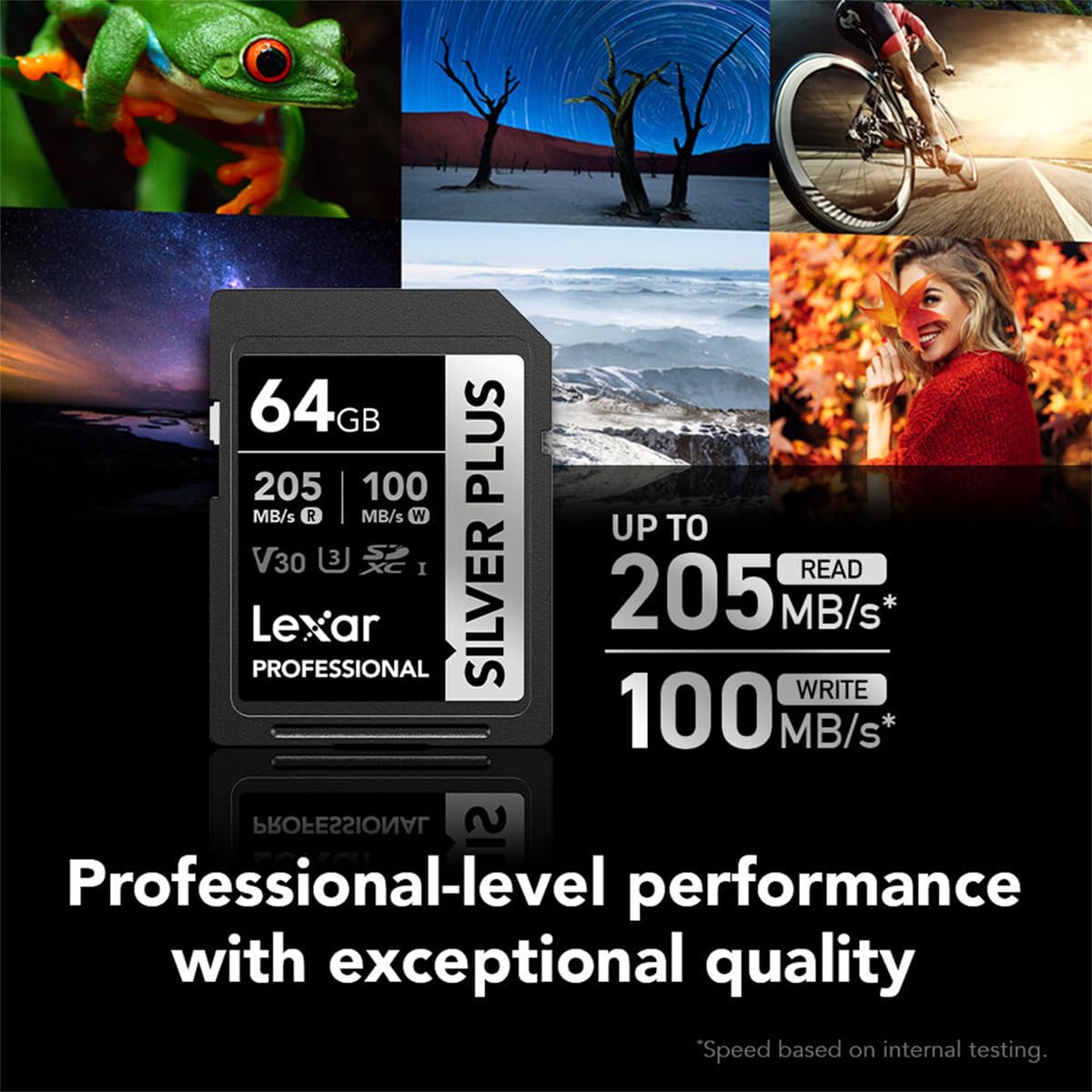 LEXAR PROFESSIONAL SILVER PLUS SDXC UHS-I CARDS 205MBPS-64GB LSDSIPL064G-BNNNG thumbnail 10