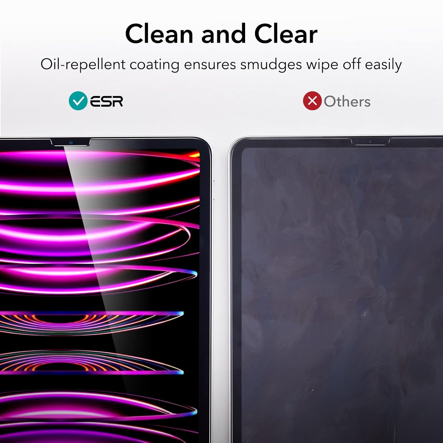 ESR IPAD PRO 12.9 INCH 3X GLASS SCREEN PROTECTOR CLEAR thumbnail 15