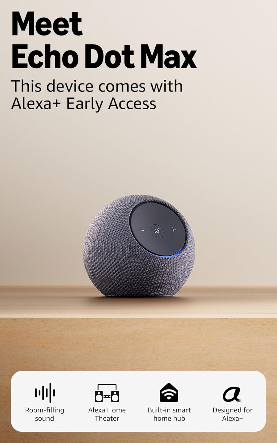 AMAZON ECHO DOT MAX SPEAKER WITH ALEXA GRAPHITE MA49CA thumbnail 10
