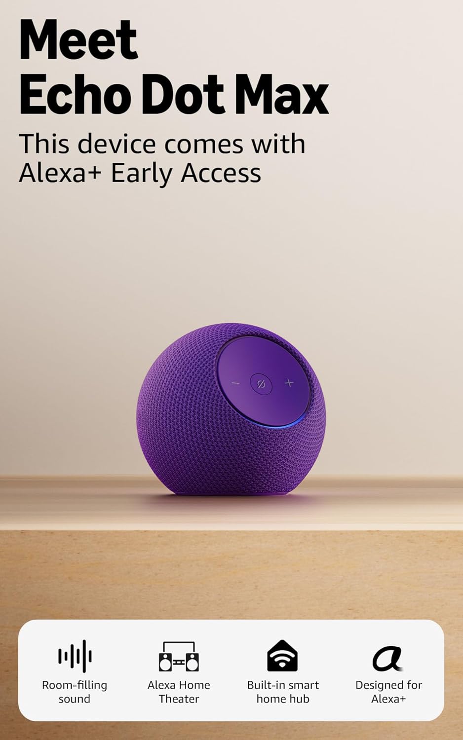 AMAZON ECHO DOT MAX SPEAKER WITH ALEXA AMETHYST MA49CA thumbnail 10