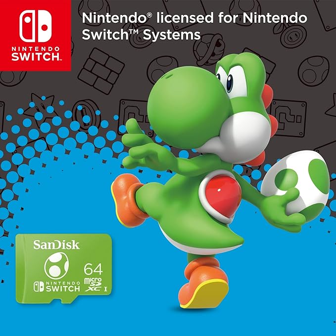SANDISK NINTENDO SWITCH MICROSDXC 100/60 MB/s 64GB SDSQXAT-064G-GNCZN thumbnail 9
