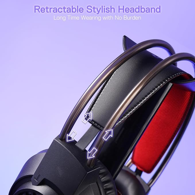 REDRAGON RGB SCREAM WIRED GAMING HEADSET BLACK H231 thumbnail 11
