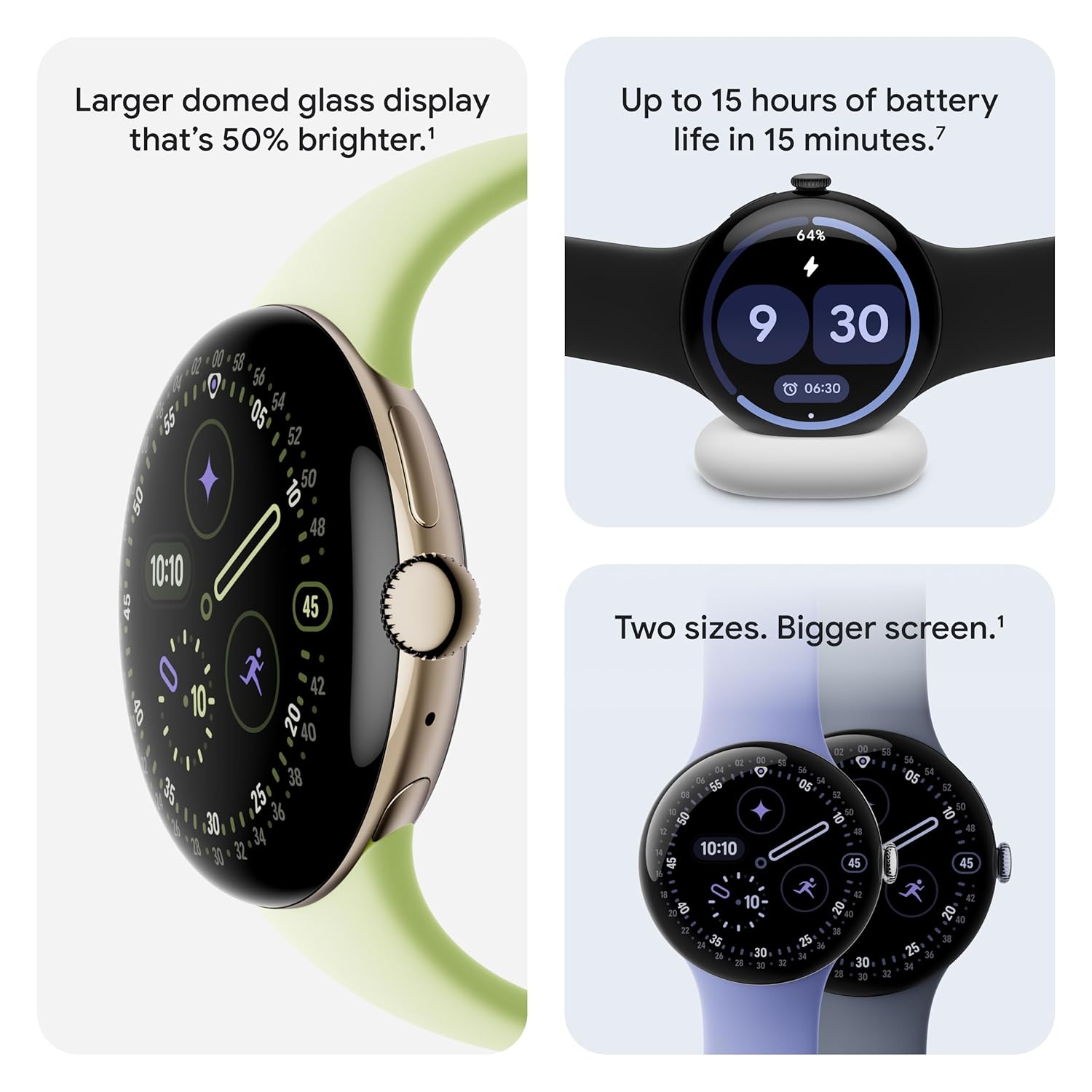 GOOGLE PIXEL WATCH 4 41MM WIFI WITH MATTE BLACK ALUMINUM CASE OBSIDIAN ACTIVE BAND thumbnail 11