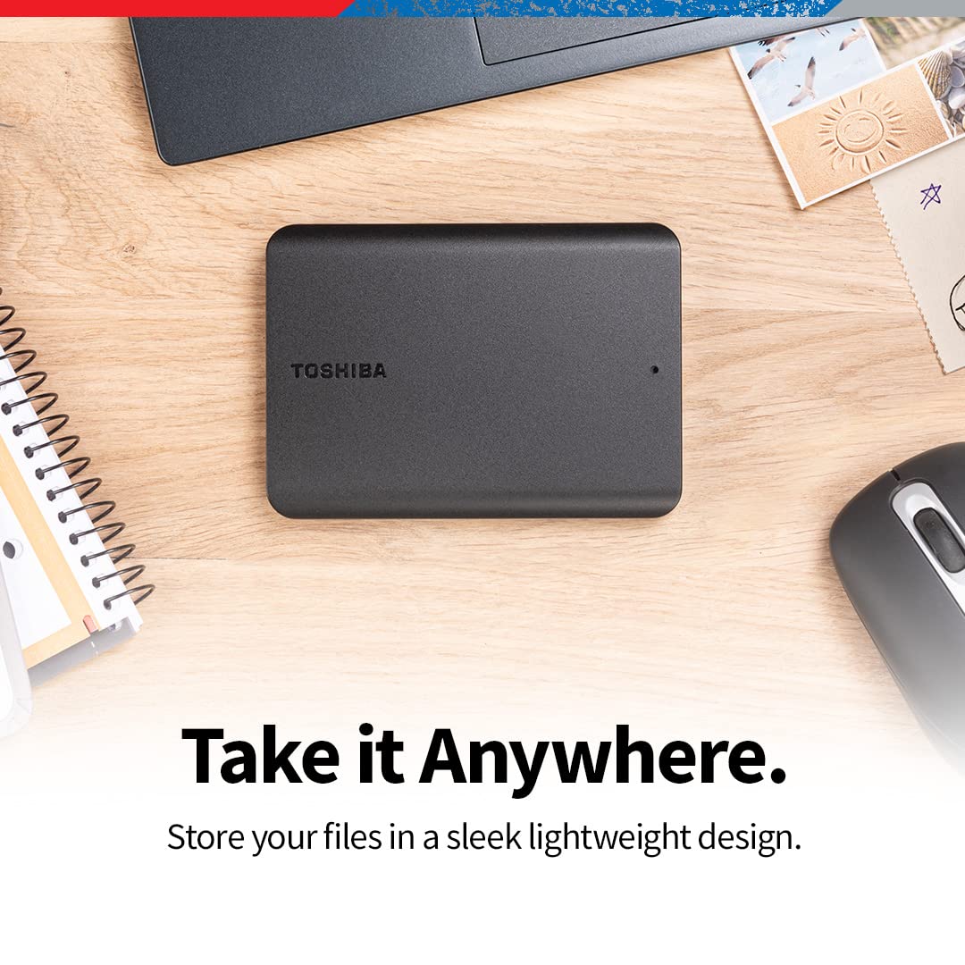 TOSHIBA CANVIO BASICS EXTERNAL HARD DRIVE 2TB BLACK HDTB520EK3AA thumbnail 11