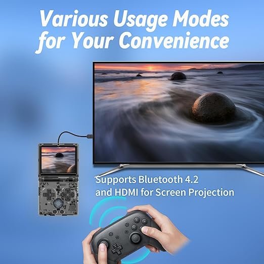 Anbernic RG35XXSP Retro Gaming Console - Linux OS, 64GB, 5500+ Preloaded Games, Portable Design thumbnail 7