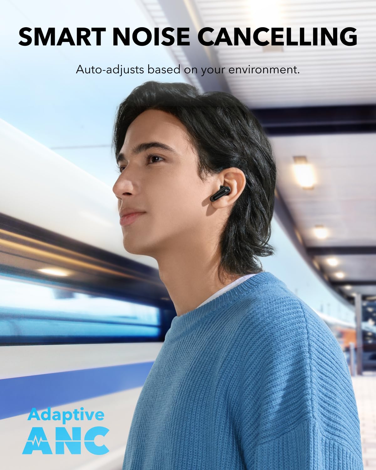 ANKER SOUNDCORE P40I NOISE CANCELLING EARBUDS BLACK A3955H11 thumbnail 9