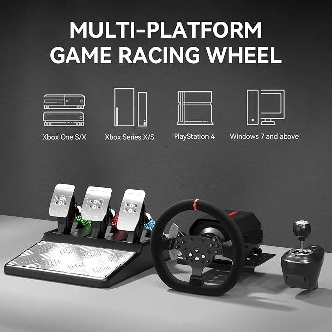 PXN FORCE FEEDBACK STEERING WHEEL PXN-V10 PRO thumbnail 3