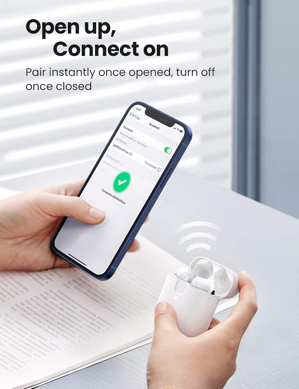 UGREEN HITUNE T2 TRUE WIRELESS EARBUDS WHITE 80652 thumbnail 11
