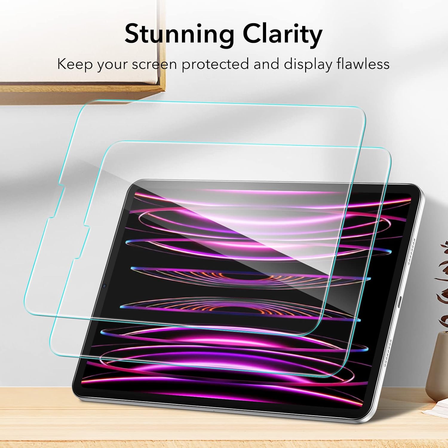 ESR IPAD PRO 12.9 INCH 3X GLASS SCREEN PROTECTOR CLEAR thumbnail 16