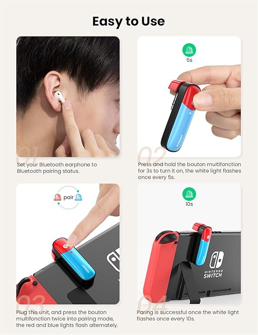 UGREEN SWITCH BLUETOOTH TRANSMITTER 80188 thumbnail 14