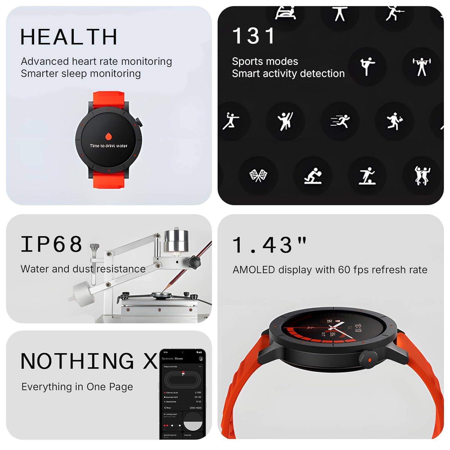 CMF BY NOTHING WATCH 3 PRO AMOLED DARK GREY thumbnail 8