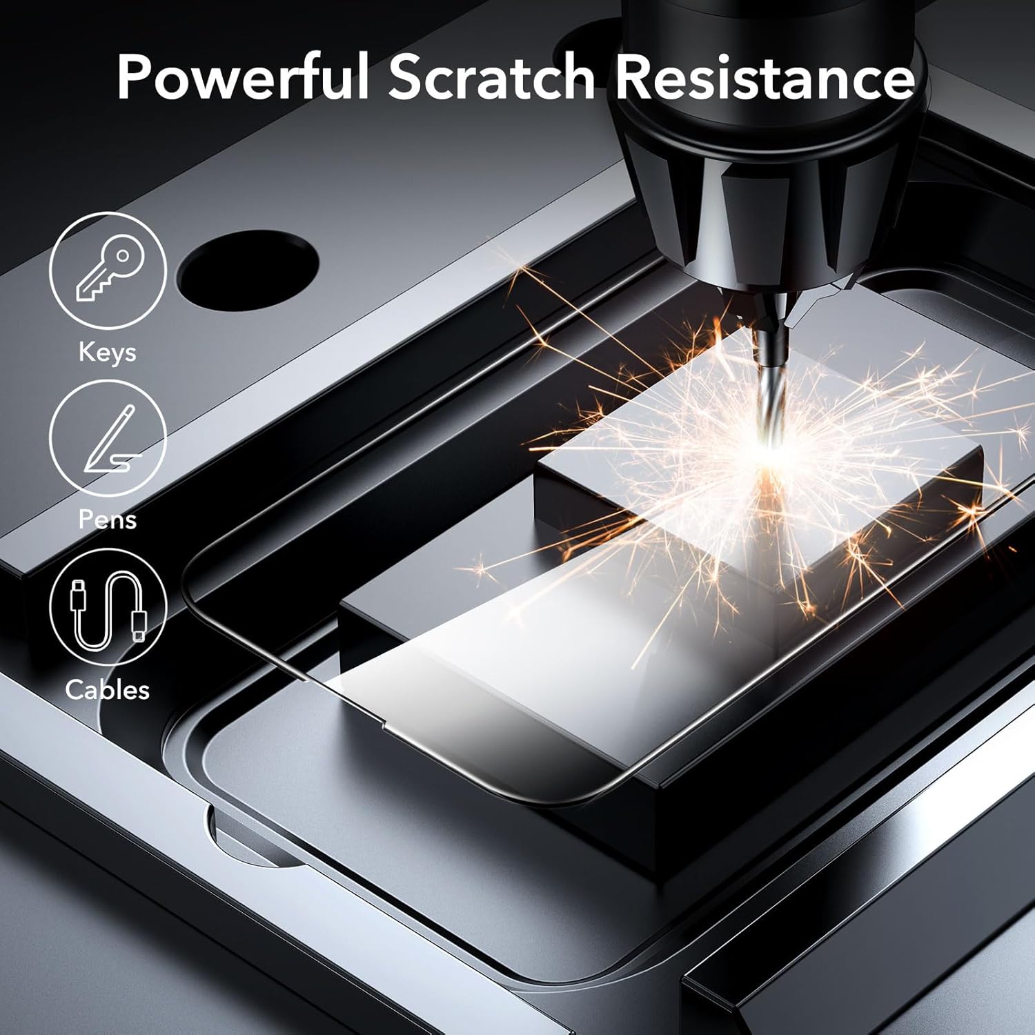 ESR IPHONE 14 PRO GLASS SCREEN PROTECTOR PRIVACY (2 PACK) thumbnail 13