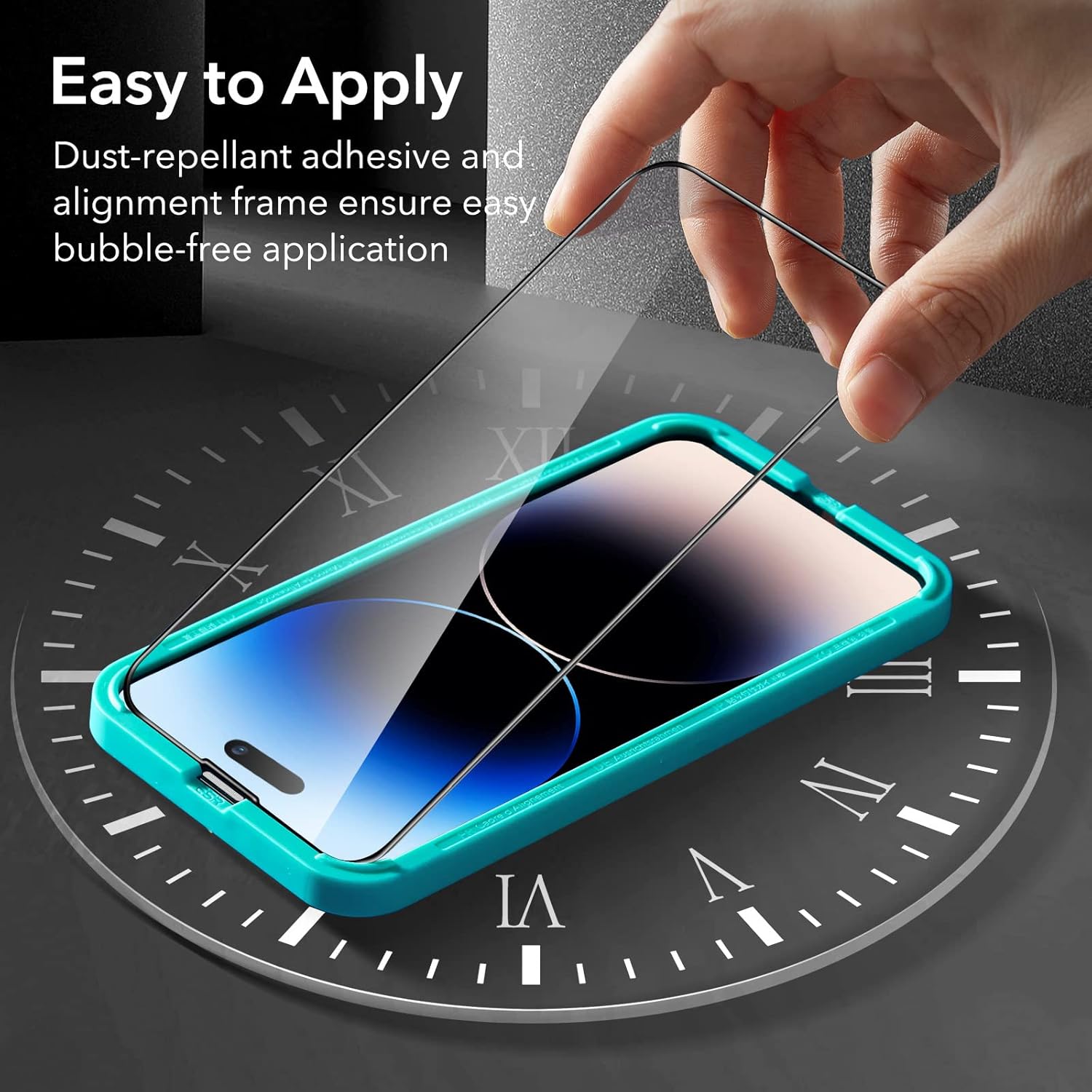 ESR IPHONE 14 PRO GLASS SCREEN PROTECTOR PRIVACY (2 PACK) thumbnail 12