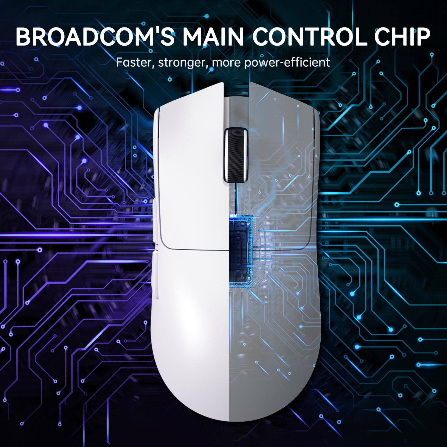 ATTACK SHARK LIGHTWEIGHT WIRELESS GAMING MOUSE WITH RGB CHARGING DOCK WHITE X11 thumbnail 16