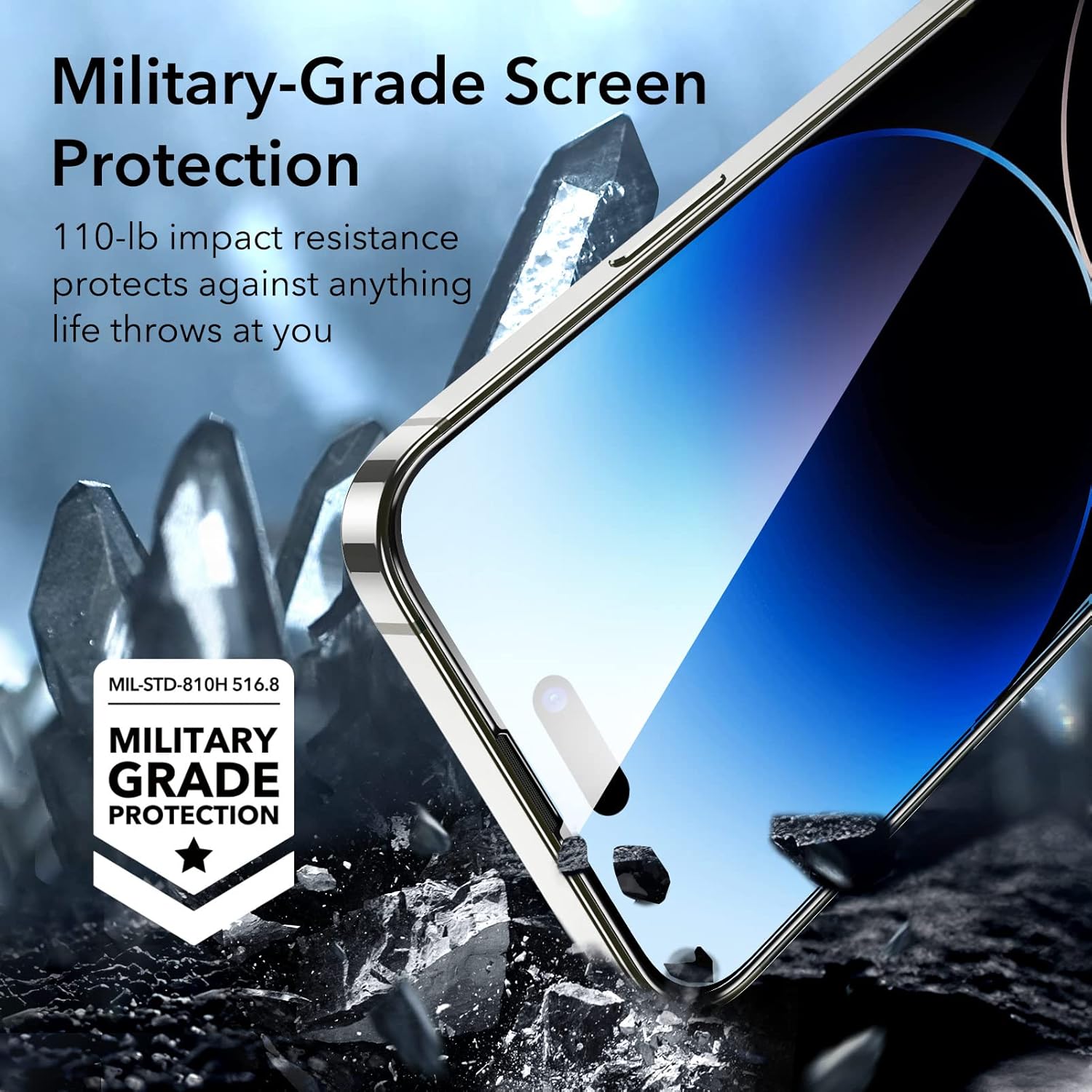 ESR IPHONE 14 PRO GLASS SCREEN PROTECTOR PRIVACY (2 PACK) thumbnail 10