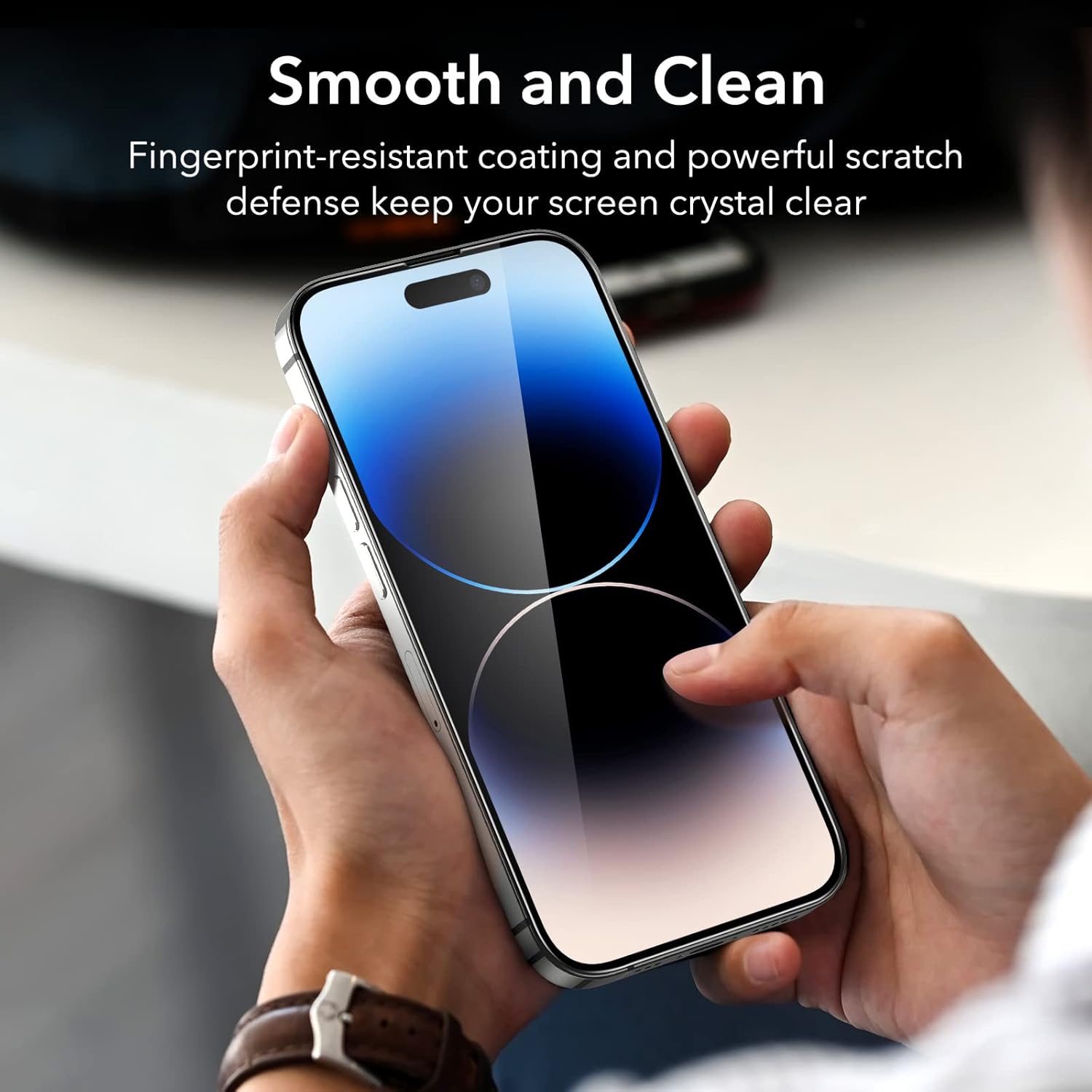 ESR IPHONE 14 PRO GLASS SCREEN PROTECTOR PRIVACY (2 PACK) thumbnail 11