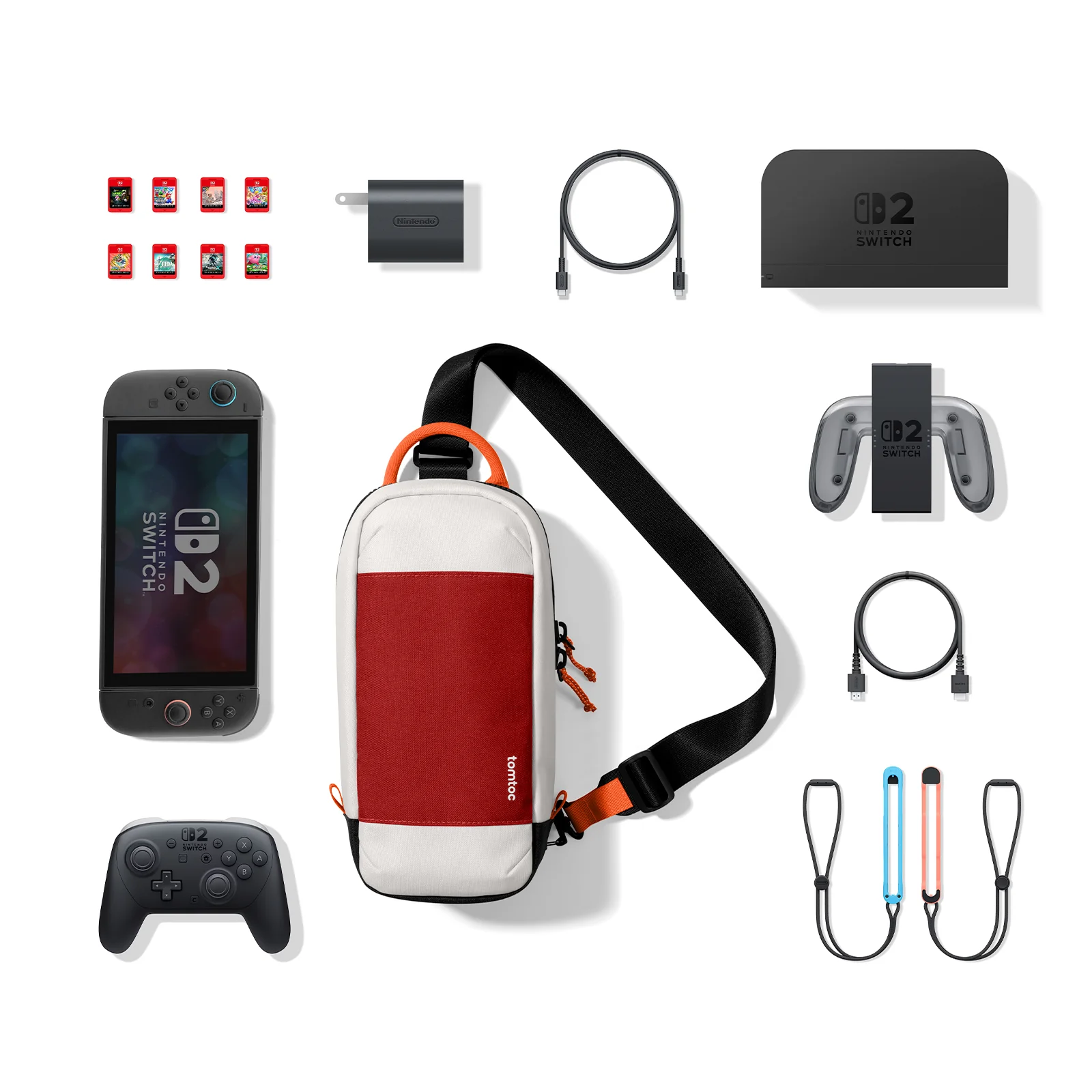 TOMTOC GAMEON G49 SWITCH 2 TRAVEL BAG RED G49S1R1 thumbnail 14