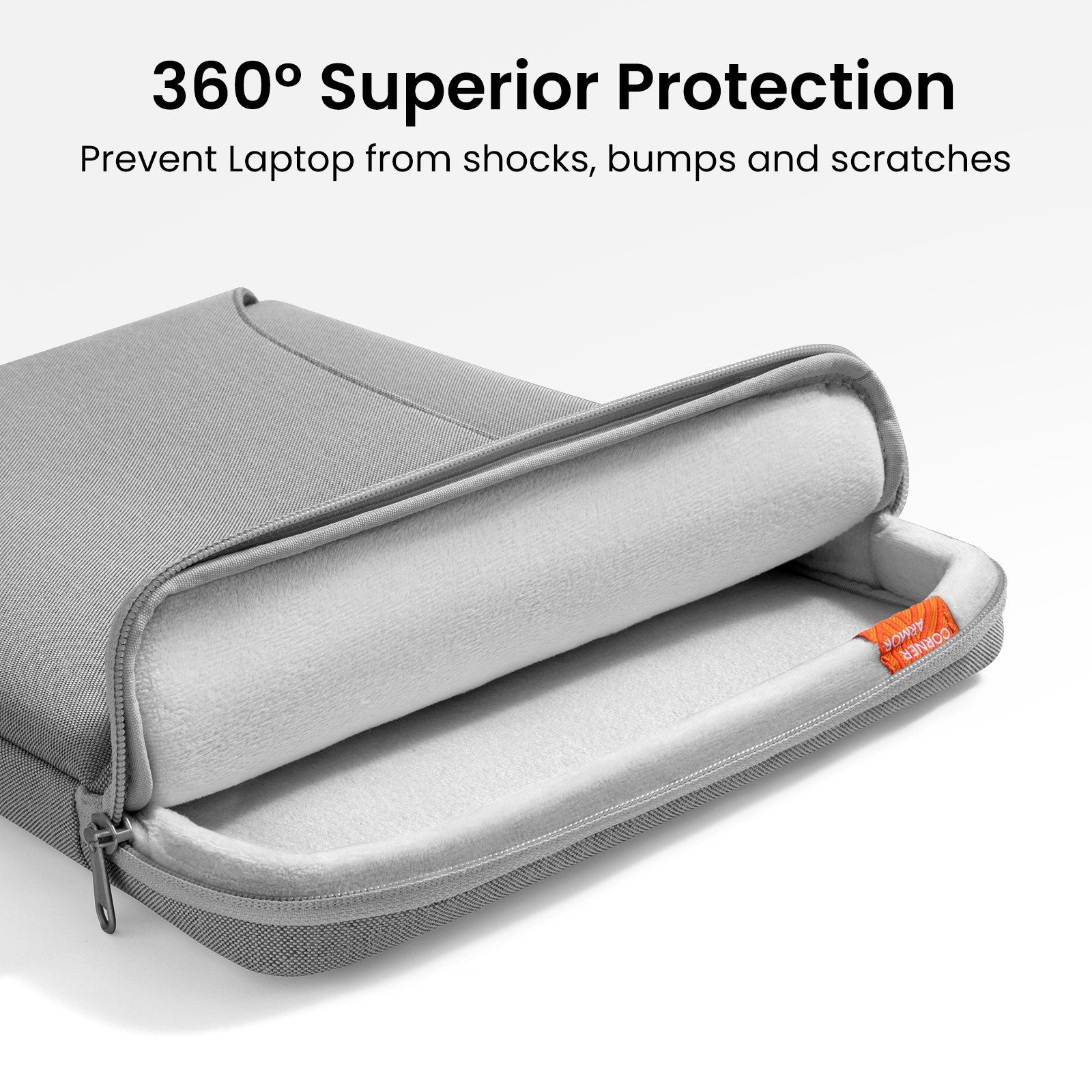 TOMTOC DEFENDER A22 13 INCH LAPTOP BRIEFCASE GRAY A22C2G5 thumbnail 10