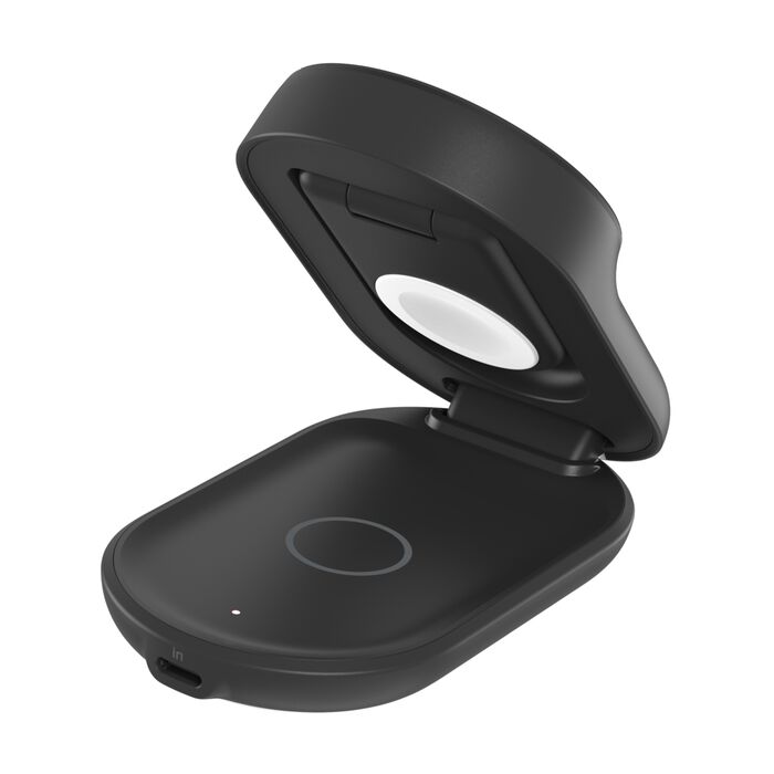 BELKIN ULTRA CHARGE QI2 25W 3 IN 1 FOLDABLE MAGNETIC CHARGER BLACK WIZ037MYBK thumbnail 8