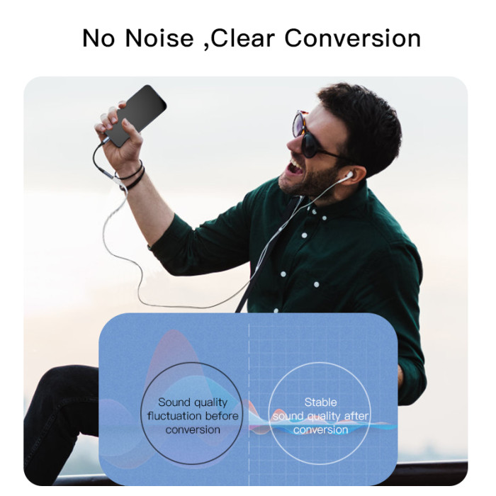 YESIDO LIGHTNING TO AUX CONVERTER YAU37 thumbnail 3