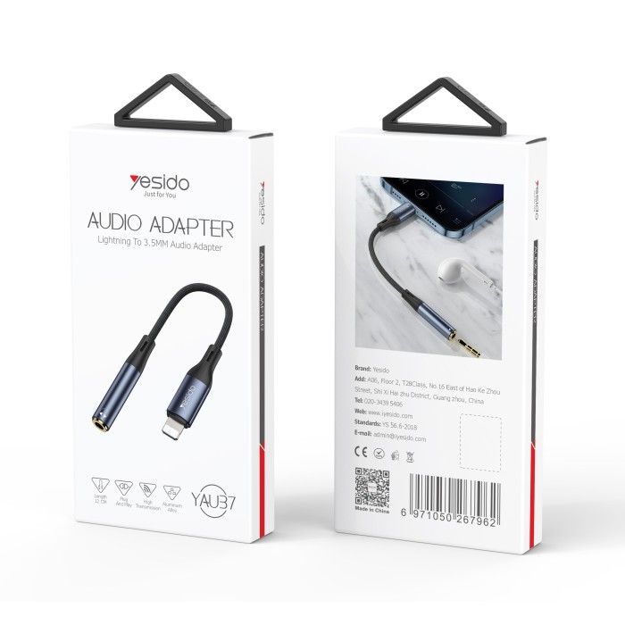 YESIDO LIGHTNING TO AUX CONVERTER YAU37 thumbnail 6