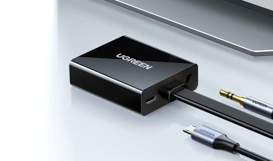 UGREEN HDMI TO VGA CONVERTER WITH AUDIO BLACK 40233 thumbnail 3