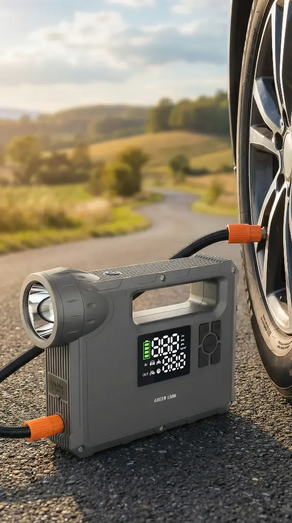 GREEN LION JUMP STARTER JX-84 4L GASOLINE 3L DIESEL ENGINES 16000MAH GREY GNJUMSTJX84GY thumbnail 15